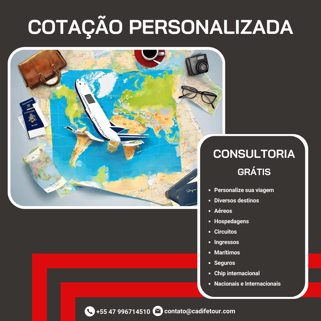 Cotação de viagem personalizada